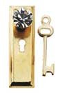 HW1142 Crystal Classic Knob w/Key by Houseworks