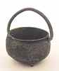 ISL0335 Large Hanging Pot, Black by Island Crafts 