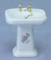 CLA01234 White Pedestal Sink with Decal by Classics