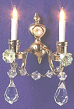 HW2814 Double Candle Nostalgia Wall Sconce by Houseworks