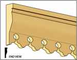 CLA77301 Custom Fleur Cornice/Crown Molding by Classics