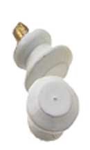 HW1115 Plain Knob White 6Pc/Pk by Houseworks