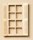 HW5003 Std 8-Light Shuttered Window by Houseworks