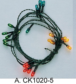 CK1020-5 24 Bulb Colored Christmas String by Cir-Kit