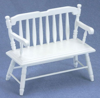 CLA10510 White Deacon Bench by Classics 