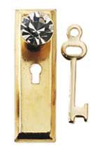 HW1142 Crystal Classic Knob w/Key by Houseworks