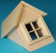 HWH7002 1/2 inch Dormer Unit w/window by Houseworks