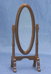 CLA10490 Walnut Cheval Mirror by Classics