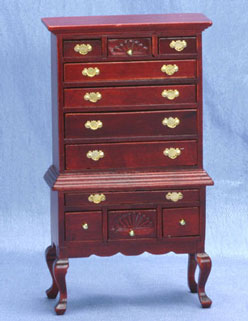 CLA10443 Mahogany Highboy by Classics