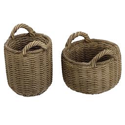 HW4025 Resin Round Baskets by Houseworks