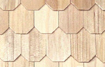 HW7003 Cedar Octagon Butt Shingles 100 pcs by Houseworks