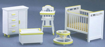 CLA91509 White/Yellow Nursery Set by Classics