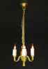 CK2302 1/2 inch scale 3-Arm Colonial Chandelier by Cir-Kit