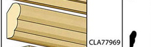 CLA77969 7/32 inch Cornice/Crown Molding by Classics