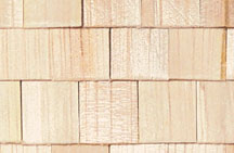 HW7004 Cedar Square Butt Shingles 100 pcs by Houseworks