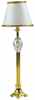 HW2571 Brass Column Floor Lamp/Crystal by Houseworks 