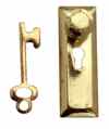 CLA05691 1/2 inch scale Door Knob and Keyplate by Classics