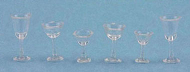 CB110CP - Stemware, Clear Plain, 6/Pc