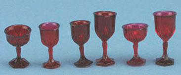 CB110R - Stemware, Ruby, 6/Pc