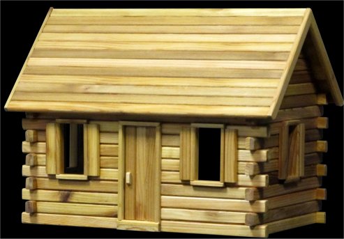 CK505 Lakeside Retreat Log Cabin Dollhouse Kit