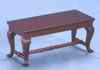 CLA10589 Walnut Coffee Table by Classics