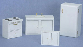 CLA03777 White Kitchen Set by Classics