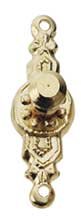 HW1105 Gold Plated Brass Round Doorknob by Houseworks