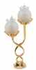 HW2531 Twisted Lamp/Frosted Flrl Shade by Houseworks