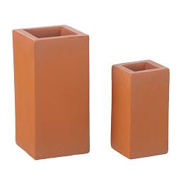 HW4043 Resin Tall  Block Planters by Houseworks