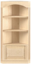 HW5029 3-Shelf Butterfly Corner Bookcase by Houseworks 