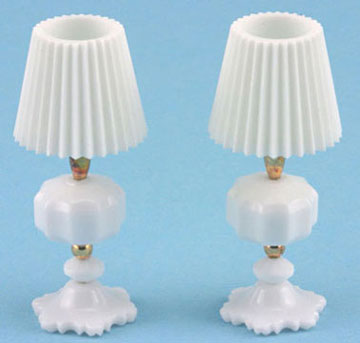 CB103 - White Table Lamps (2)