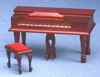 CLA10564 Mahogany Spinet Piano with Bench by Classics