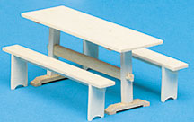 HW13106 Colonial Trestle Table Furniture kit by Houseworks