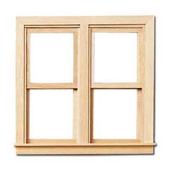 HWH5044 1/2 inch scale std. side by side Window by Houseworks 