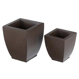 HW4023 Resin Square Planters by Houseworks