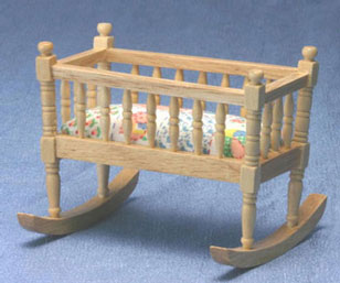 CLA10508 Oak Rocking Cradle by Classics