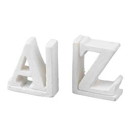 HW4036 Resin A-Z Bookends by Houseworks