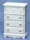 CLA10062 White 4 Drawer Dresser by Classics