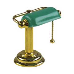 HW2709 Bankers Desk Lamp/green by Houseworks