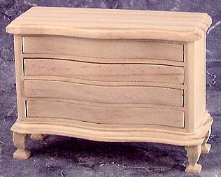 CLA08653 Four Drawer Dresser-Unfinished by Classics