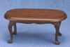 CLA06848 Walnut Oval Coffee Table by Classics