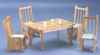 CLA91615 Oak Dining Table & 4 Chairs by Classics 