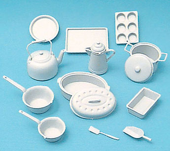 CB2214 - Cookware Kit, White, 14Pcs