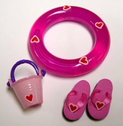 Pink Hearts Swim Set