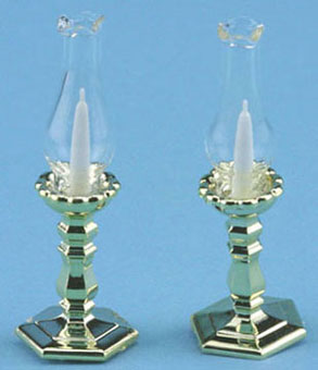 CB90 - Polished Gold Candlesticks (2)