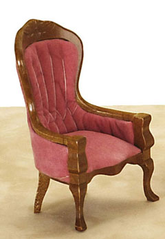 CLA10282 Walnut/Rose Ladys Chair by Classics