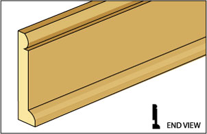 CLA77055 Baseboard Molding/Trim by Classics